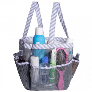 Attmu Mesh Shower Caddy Portable, Quick Dry Hanging Shower Tote Bag for College Dorm Room Essentials, Large Capacity Shower Caddy Dorm for Bathroom