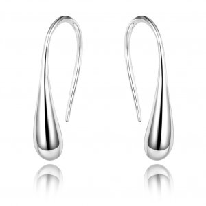 Attmu Womens Classic Double Linear Loops Design Twist Wave Earrings for Women Girls