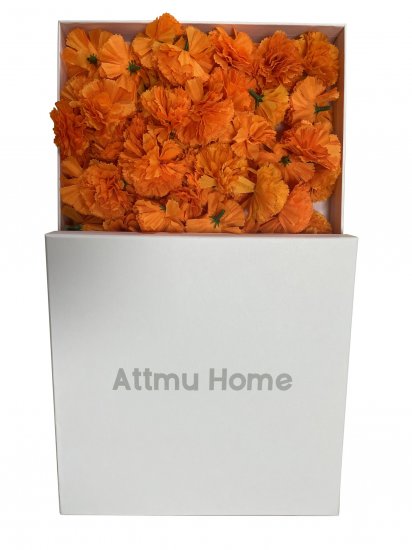 Attmu Home Marigold Flowers Heads Bulk 50Pcs - Click Image to Close